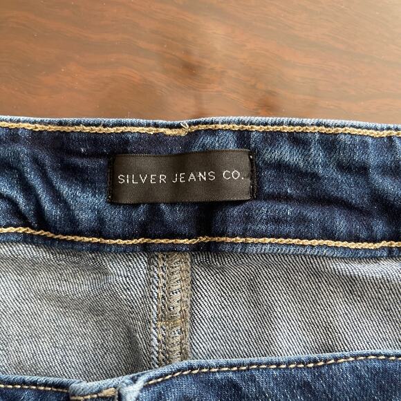 Silver Jeans Co. Denim Boyfriend Shorts - Size 14 - Picture 7 of 13